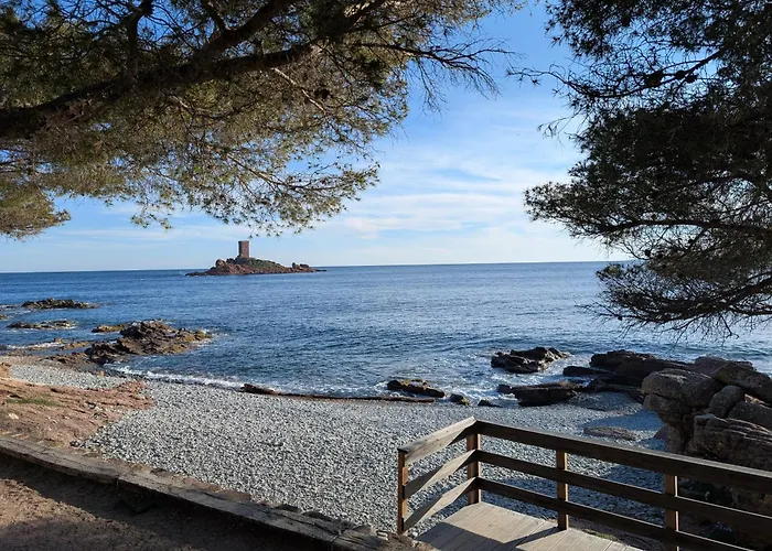 Superbe T2 A 3mn A Pied De La De Cap Long Apartment Saint-Raphael (Var)